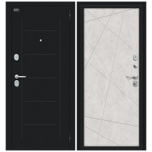 Входная дверь Браво Граффити-5 Букле черное/Look Art
