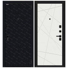 Входная дверь Браво Кьюб (RBE) Total Black/Super White