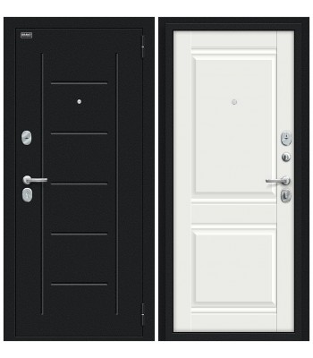 Входная дверь Браво Некст Kale Букле черное/Off-white