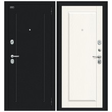 Входная дверь Браво Сьют Kale Букле черное/White Wood