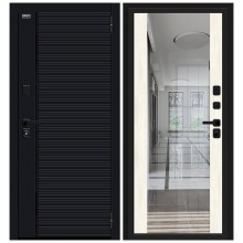 Входная дверь Браво Лайнер-3 Total Black/Nordic Oak