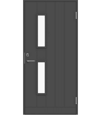 Входная дверь Jeld-Wen Basic B0028 темно-серая