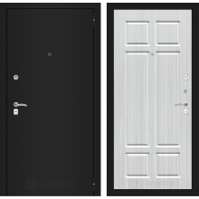 Входная дверь Лабиринт CLASSIC шагрень черная 08 - Кристалл вуд