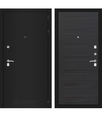 Входная дверь Лабиринт CLASSIC шагрень черная 14 - Эковенге