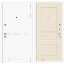 Входная дверь Лабиринт Лайн WHITE 03 - Крем софт