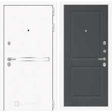Входная дверь Лабиринт Лайн WHITE 11 - Графит софт