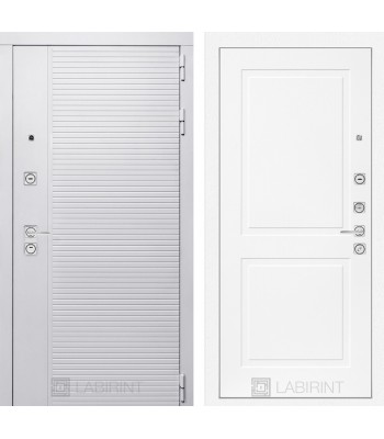 Входная дверь Лабиринт PIANO WHITE 11 - Белый софт
