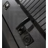 Входная дверь Лабиринт PIANO 01 - Беленый дуб, стекло черное