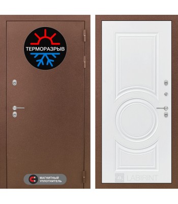 Входная дверь Лабиринт Термо Магнит 23 - Белый софт
