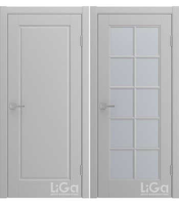 Межкомнатная дверь Лига Amore (Эмаль светло-серая)