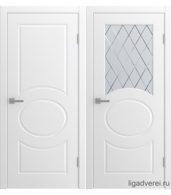 Межкомнатная дверь Лига Olivia (Эмаль белая)