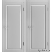 Межкомнатная дверь Лига White (Эмалит светло-серый)