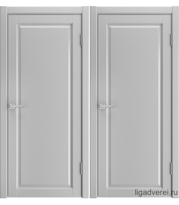 Межкомнатная дверь Лига White (Эмалит светло-серый)