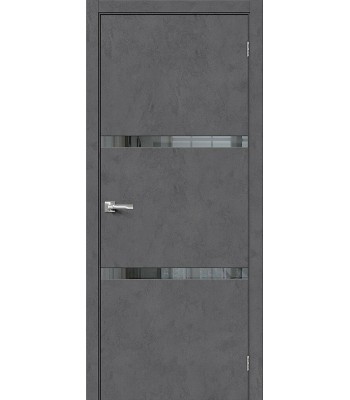 Дверь межкомнатная Браво-2.55 ДО Slate Art / Mirox Grey