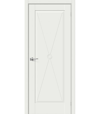 Дверь межкомнатная Браво Прима-10.Ф2 ДГ White Matt