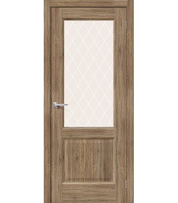 Дверь межкомнатная Браво Неоклассик-33 ДО Original Oak / White Сrystal