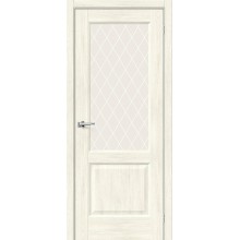 Дверь межкомнатная Браво Неоклассик-33 ДО Nordic Oak / White Сrystal
