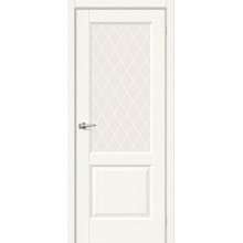 Дверь межкомнатная Браво Неоклассик-33 ДО White Wood / White Сrystal