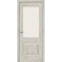 Дверь межкомнатная Браво Прима-3 ДО Chalet Provence / White Сrystal