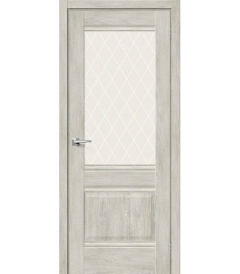Дверь межкомнатная Браво Прима-3 ДО Chalet Provence / White Сrystal