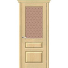 Дверь межкомнатная Браво М5 ДО Без отделки / Кристалл