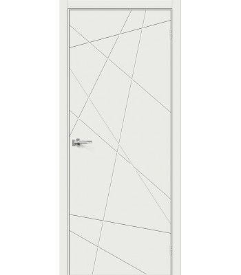 Дверь межкомнатная Браво Граффити-5 ДГ Super White