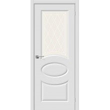 Дверь межкомнатная Браво Скинни-21 ДО П-23 (Белый) / Худ.
