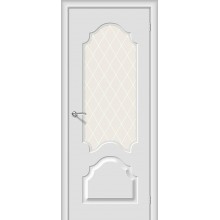Дверь межкомнатная Браво Скинни-33 ДО Fresco / White Сrystal